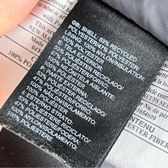 The North Face Men’s 450 Fill Down Jacket Gray XL Lightweight Insulated Puffer - Picture 10 of 14